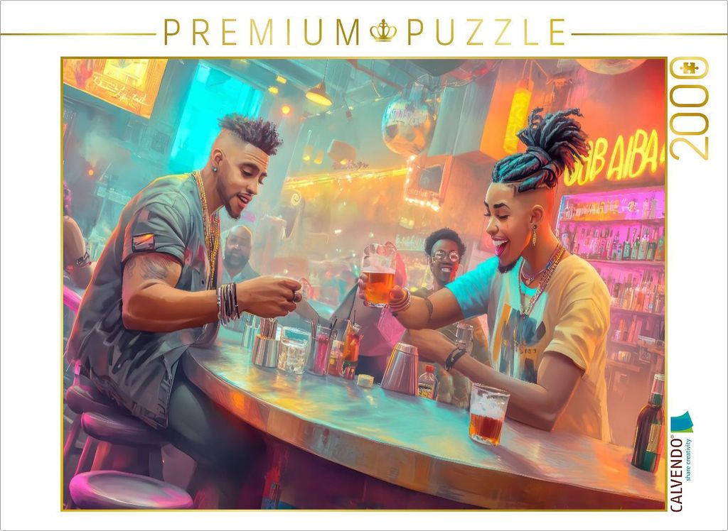 CALVENDO Puzzle Feiern und Musik hören | 2000 Teile Lege-Größe 90x67cm Foto-Puzzle für glückliche Stunden