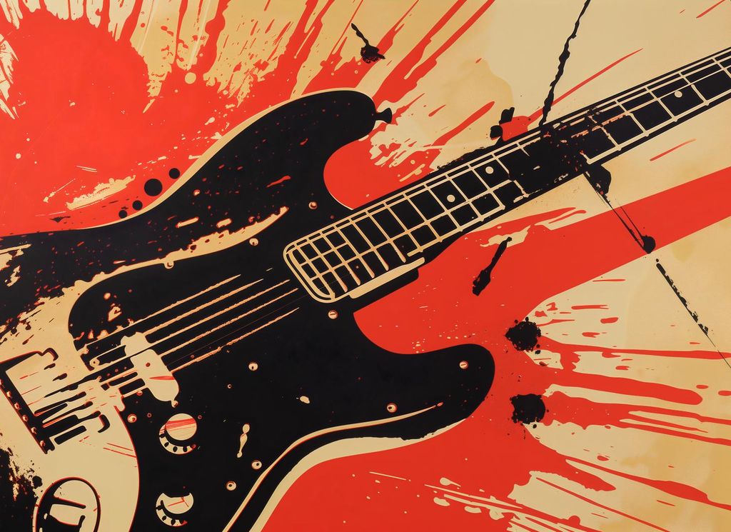 Plakat 55x40cm E-Gitarre