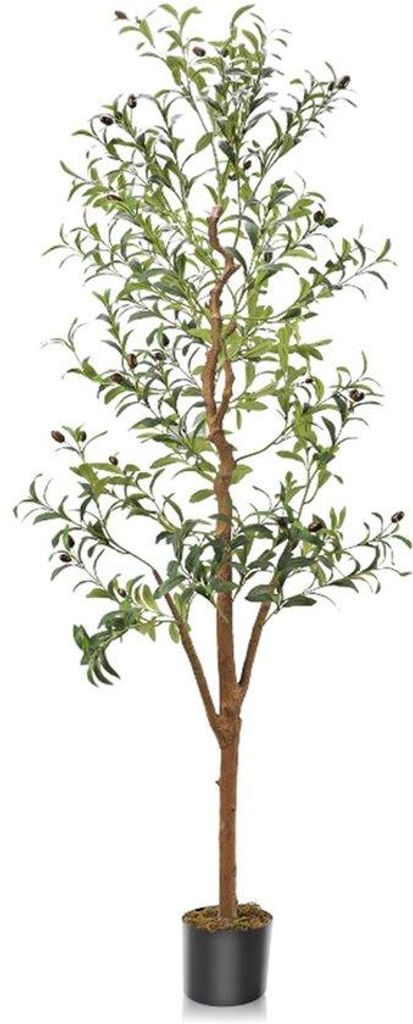 Kunstmatige Olijfboom, 150cm, Grote Kunstplanten, Moderne Balkon Decoratie