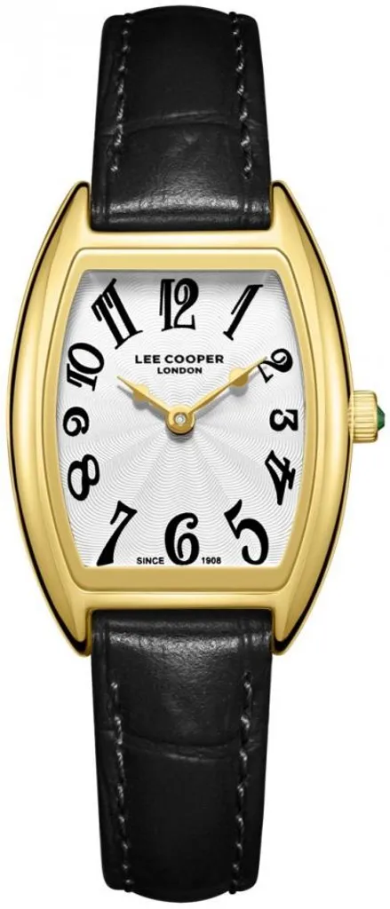 Montre noire Lee Cooper LC08315.131 avec bracelet maille et fini mat