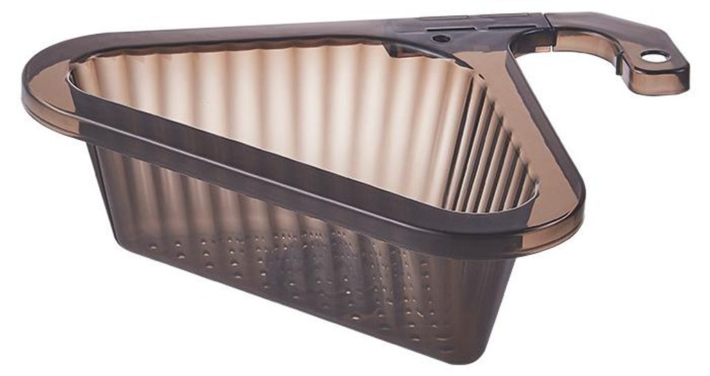 Küche Accessories Triangular Drainer Leftover Colander Sink Swan Drain Basket Obst und Vegetable Drain Basket Sink Colander 1 Stück (Schwarz)