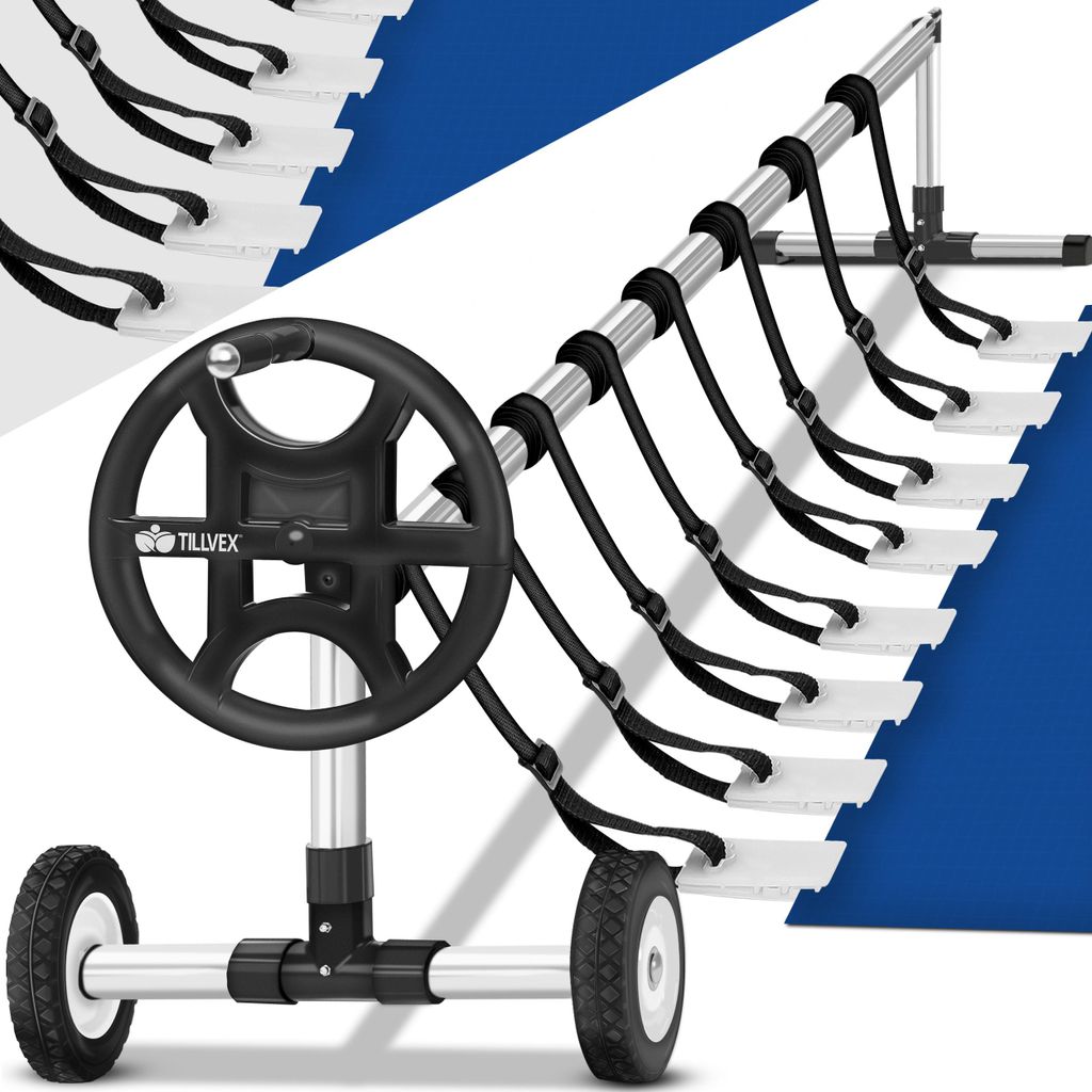 tillvex Pool Aufroller 3 - 5,70 m mit Vollgummireifen | Produktbild 