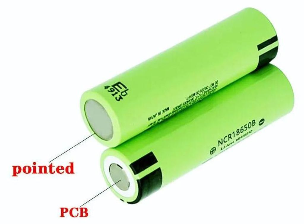 18650 Li-Ion Wiederaufladbare Akkus - 34B - 3,7 V - 3400 mAh - 30er Pack - Für Taschenlampen