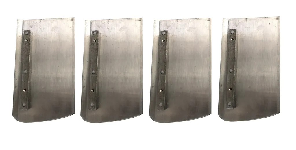 Lames de lissage 225x125mm en acier trempé pour hélicoptère à béton x4