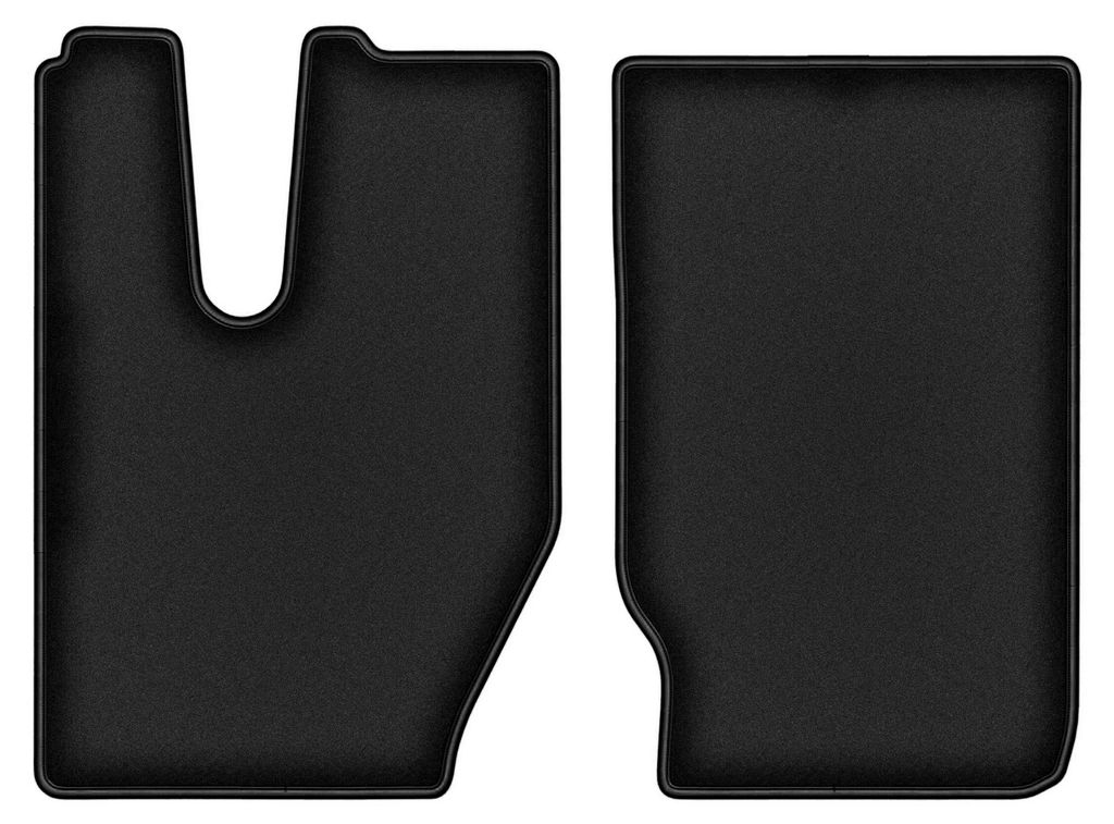 Premium Fußmatten Set Velours schwarz 2 tlg. für: Iveco X-WAY 2020- Nutzfahrzeug