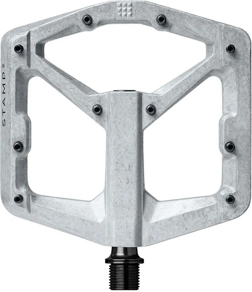 Pédale de Plateforme Crankbrothers Stamp 2 Large Argentée en Aluminium