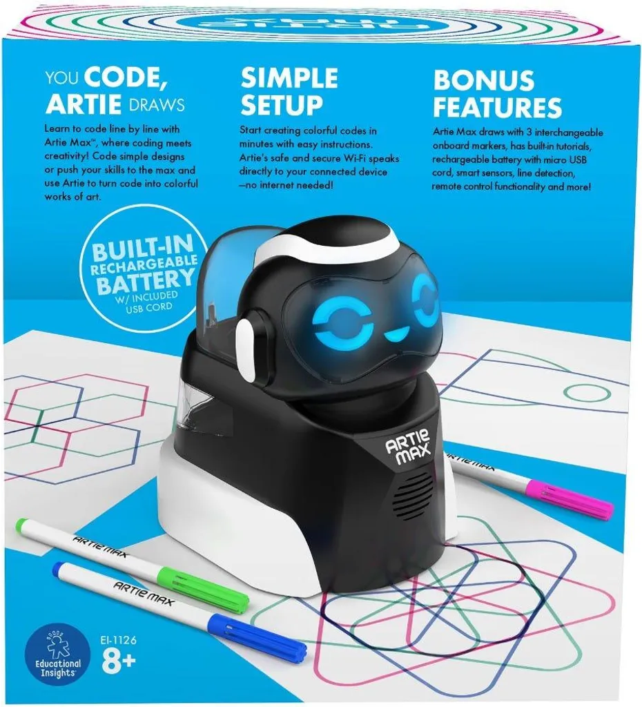 Robot Éducatif Artie Max Dessinateur Programmable Apprentissage du Code - 10