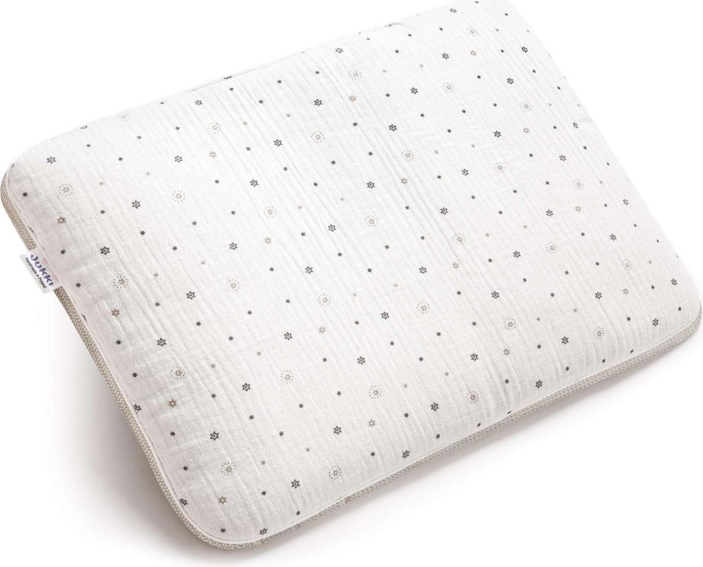 Little Stars Musselin & Ecru Velvet Baby-Flachkissen 30x40cm