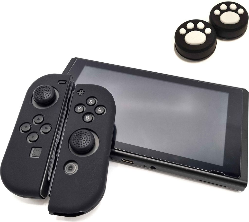 Thumbgrips - Hoesjes & Skins + Thumb Grips voor Nintendo Switch 1 - Performance Gaming Case - Soft Grip Covers - Anti-Slip Joy-Con Controller Acces...