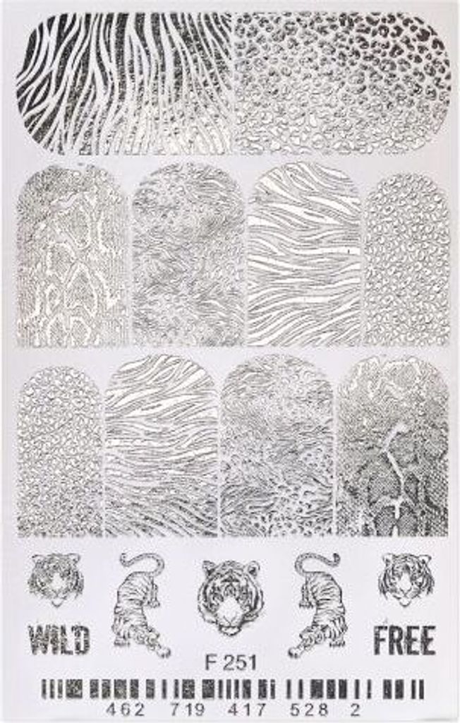 Cupio Nageltattoo F251 Black