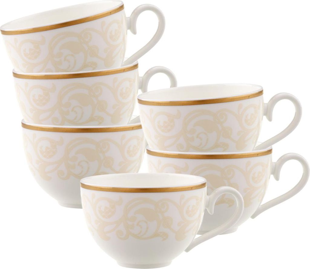 Villeroy & Boch Ivoire Kaffee-/Teeobertasse 120 ml 6er Set
