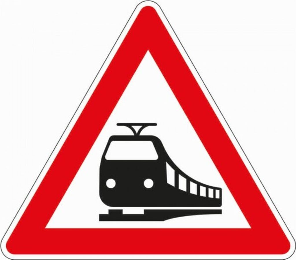 Dreifke Schild I Verkehrszeichen Bahnübergang, Nr.151, Aluminium RA0, reflek...