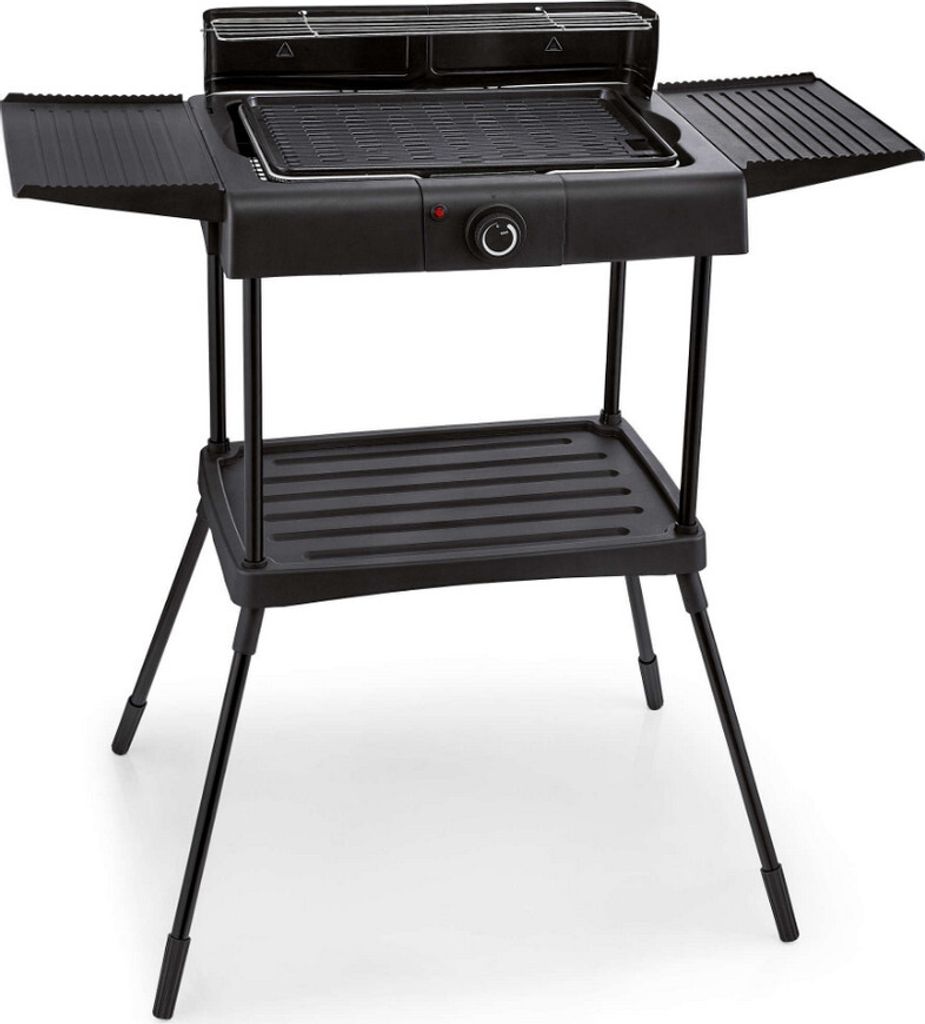 Elektrogrill auf füßen 2000w schwarz Kitchen chef KSBBQ1703