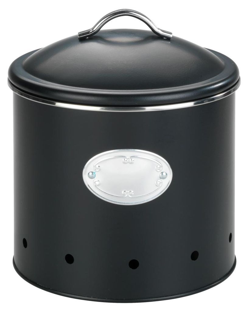 WENKO barattolo di stoccaggio Nero nero 4 L contenitore Immagine del prodotto 