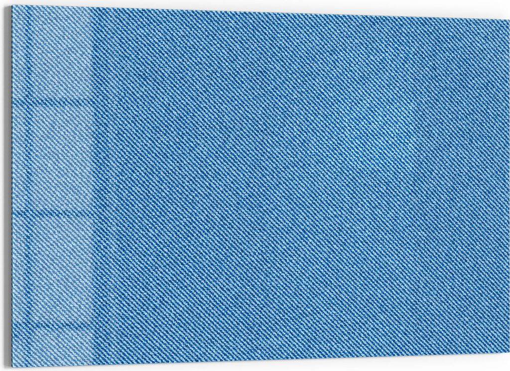 DEQORI Magnettafel Glas 90x60 cm 'Jeansmaterial' beschreibbar Whiteboard