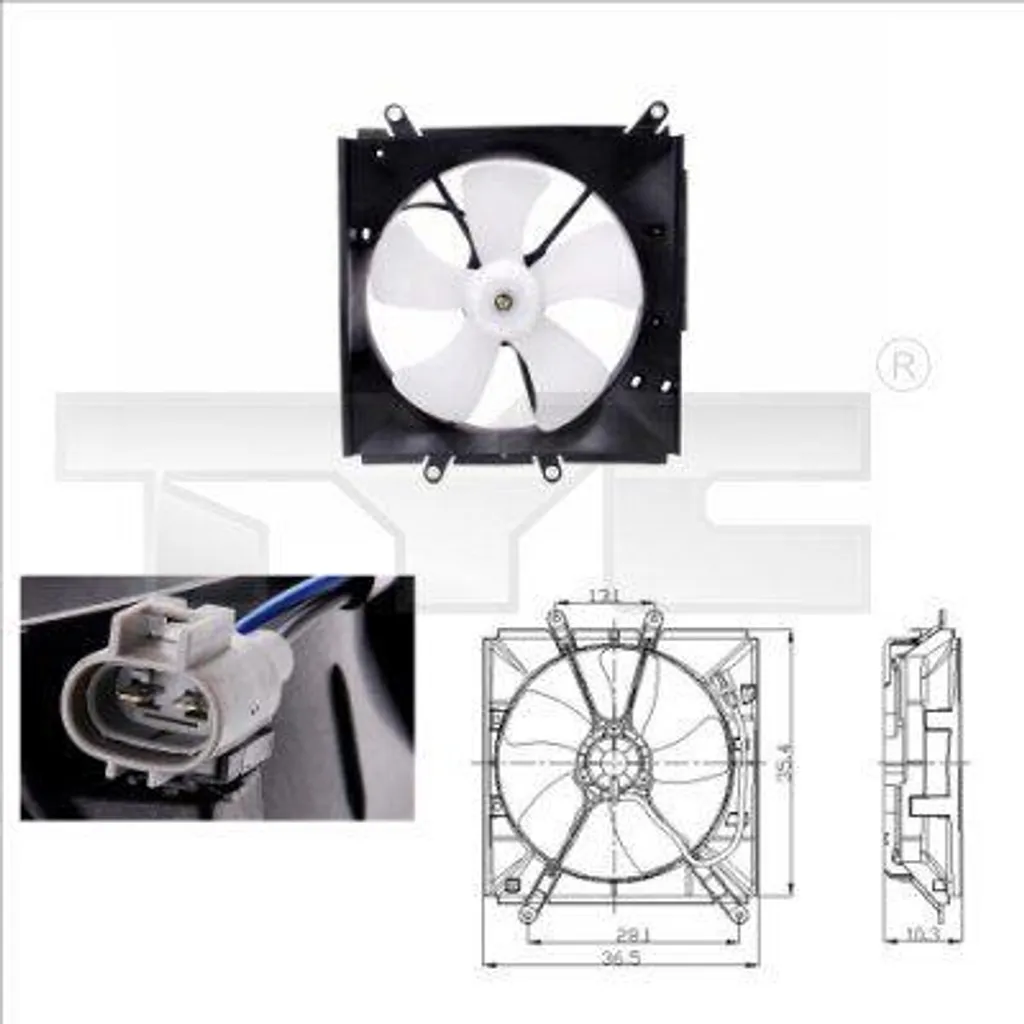 Ventilateur radiateur de rechange 1636111020 pour Toyota Corolla et Celica