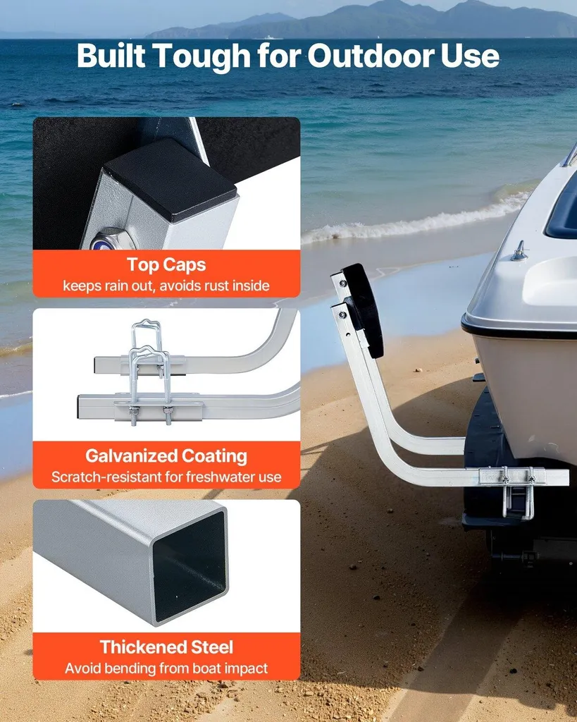 Solution de centrage pour remorque bateau acier épais 2 pièces kit