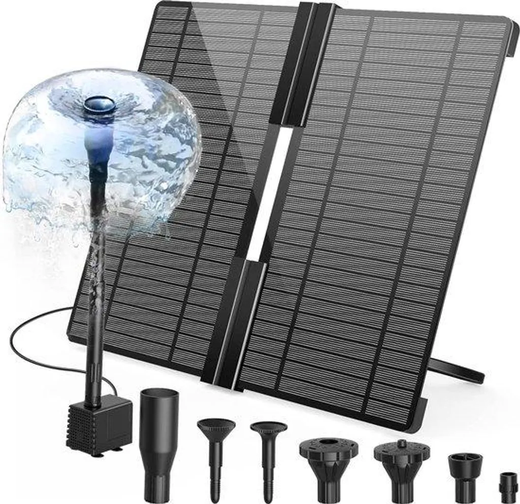 Évitez l'eau stagnante : Pompe solaire 20W bassin avec pied réglable