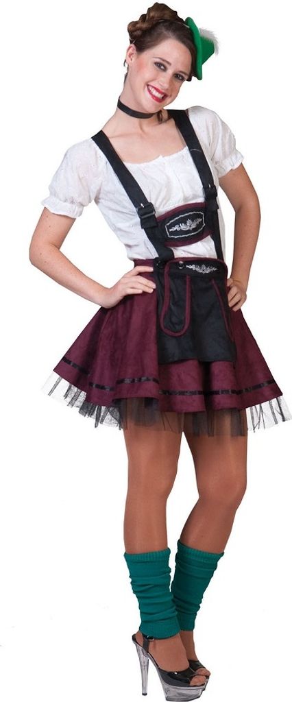 Kostüm Dirndl Trachtenkleid Dame kurz Größe: 40-42