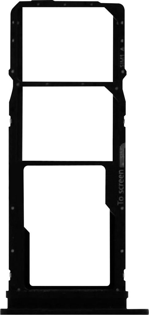 2x SIM + 1x Micro-SD Kartenhalter Ersatzteil für Honor 7C – Schwarz