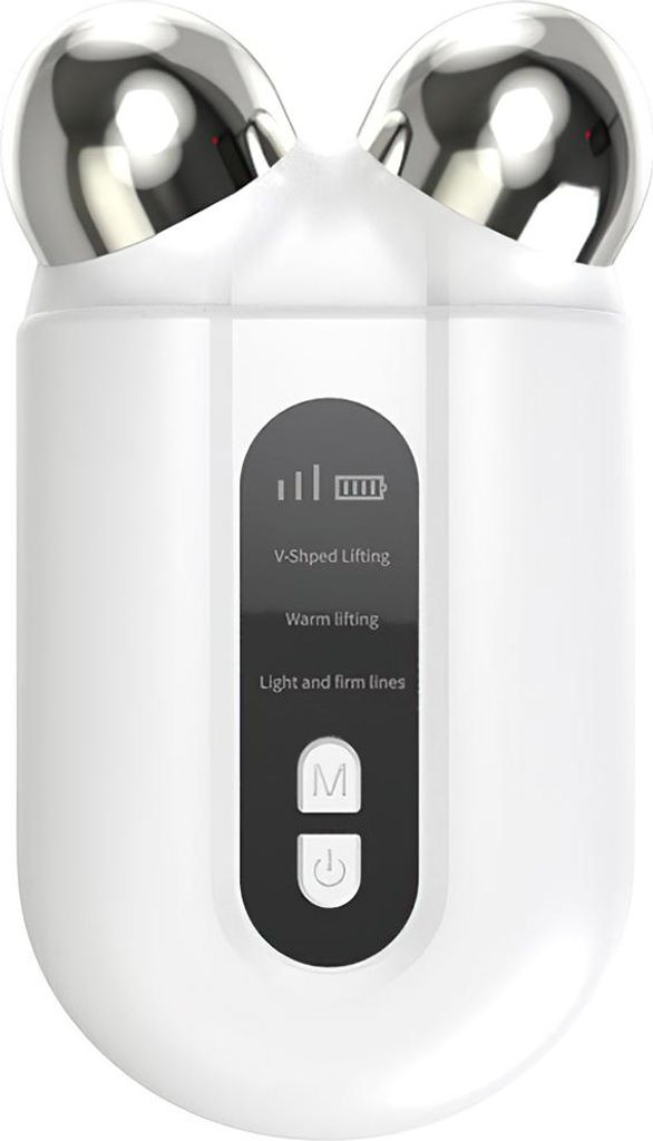Gesichtsschlankheitsgerät EMS Mikrostrom,Vibration Hautpflege Massager, Wärmebehandlung, 3 Intensitätsstufen,Anti-Aging, Straffung