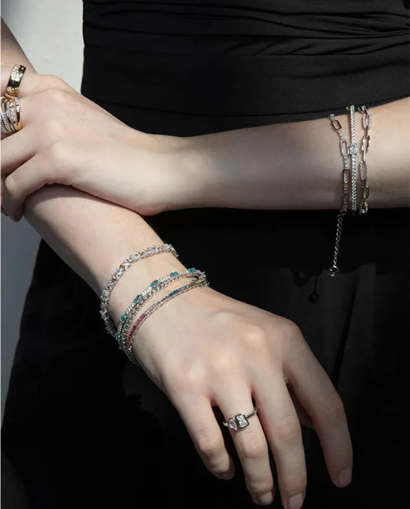 Bracciale Viceroy Fashion 1466P010 – Donna, In Pelle Intrecciata E Acciaio Inox, Lunghezza 21,5 Cm