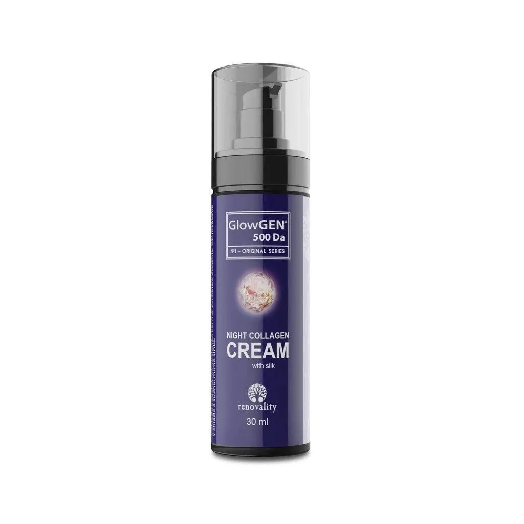 Raffermir le Visage avec la Crème de Nuit au Collagène GlowGen 30 ml
