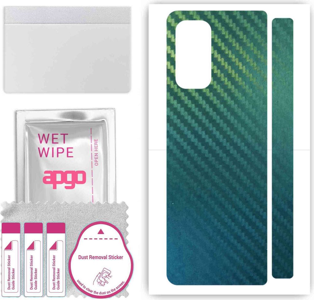 apgo Rückseite Schutzfolie, Skin, kompatibel mit Xiaomi Mix Fold, Hinten Displayschutzfolie aus Vinylfolie, kratzfest, einfache Montage - Kohlenst...