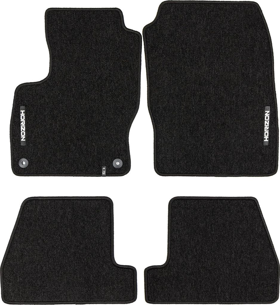 Velours Fußmatten für Ford Focus mk3 2010-19 Autoteppich Automatten Schwarz 4tlg