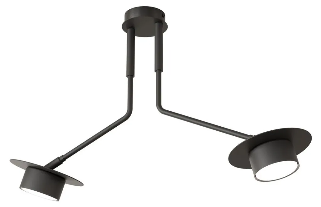 Suspension MIZU Métal Noire : Luminaire Compact GX53 pour Petits Espaces