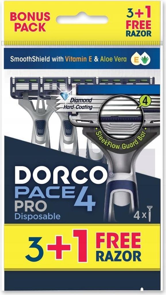 Maszynka do golenia Dorco Pace Pro 4 z 3 wkładami