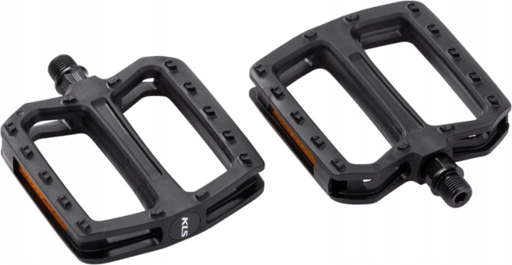 Kellys KLS FLAT 20 – leichte BMX & City Plattformpedale aus Thermoplast, mit SPB-Lagern und stabiler Stahlachse
