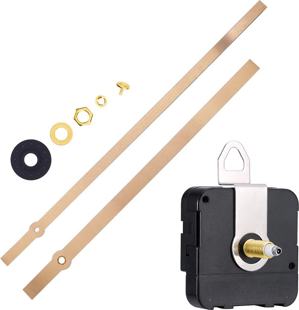 INF DIY-Uhrwerk mit Zeigern und Zubehör Gold Produktbild 