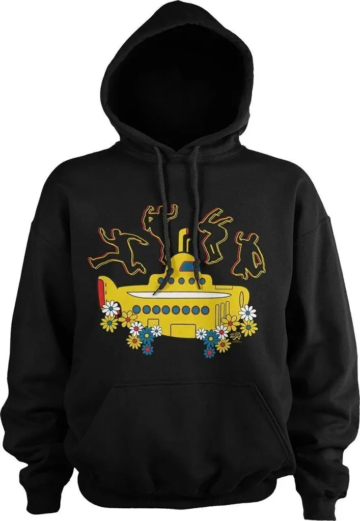 Sweat Mikina Les Beatles Yellow Submarine Noir Taille L original