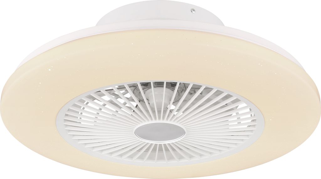 Globo Lighting Deckenventilator Metall weiß, LED Produktbild 