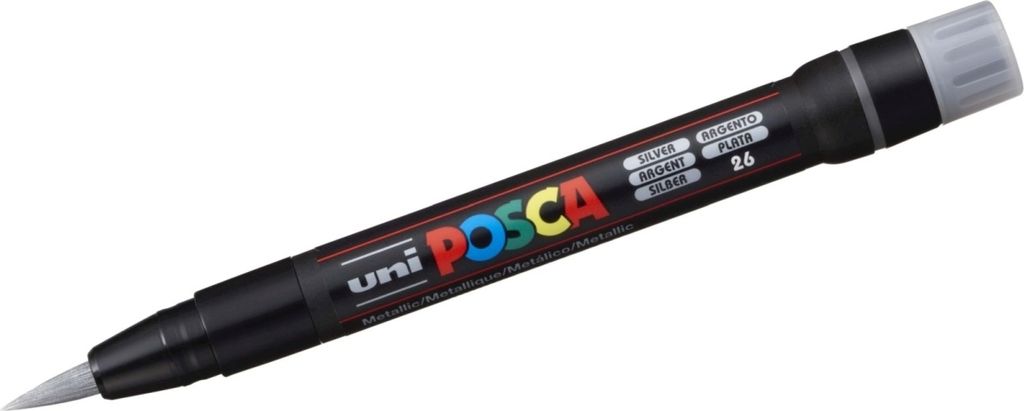 POSCA - Pinselfarbe POSCA PCF350 1-10 mm Silber | 1 Stück | 5 Stücke