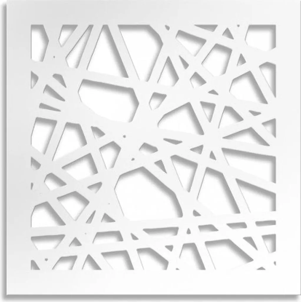 Pannello Traforato Bianco DIAGONAL SMALL 73x73 PVC per Eventi e Nozze