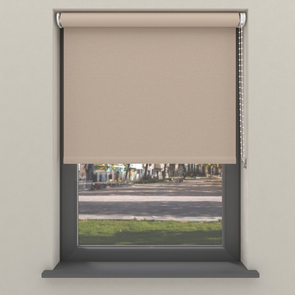 Cocoon Home Verdunkelungsrollo 60x190 - Verdunkelnd - Samt Beige