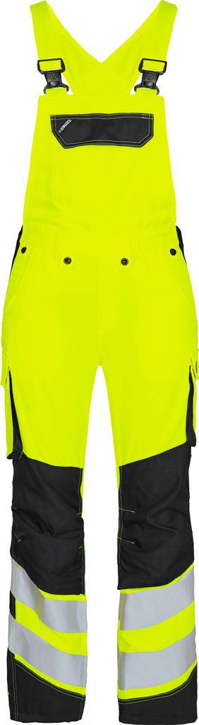 F. Engel Safety Light Damen Latzhose, Gelb/Schwarz, Gr. 48