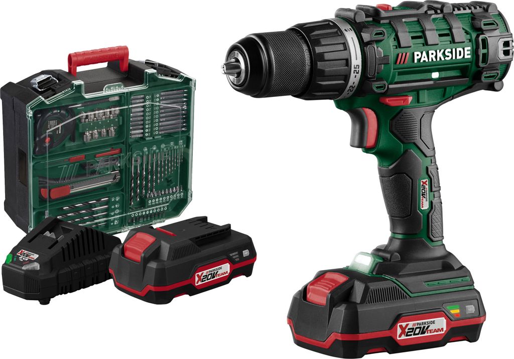 PARKSIDE® 20 V 2in1 Akku-Bohrschrauber Starterset »PABS Produktbild 15