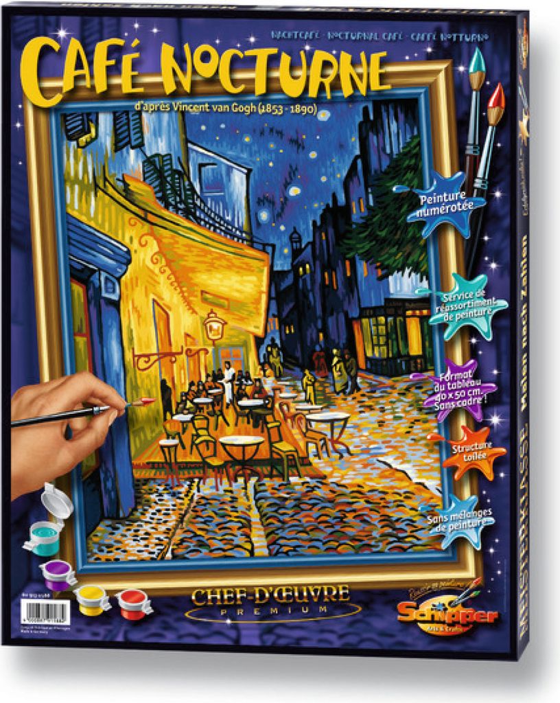 Noris Spiele Malen nach Zahlen - Nachtcafé; 609130359