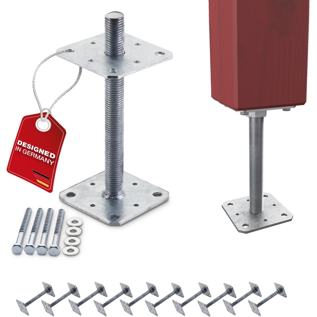 SOTECH Pfostenträger M24 110 x 110 x 250 mm feuerverzinkt – Produktbild 
