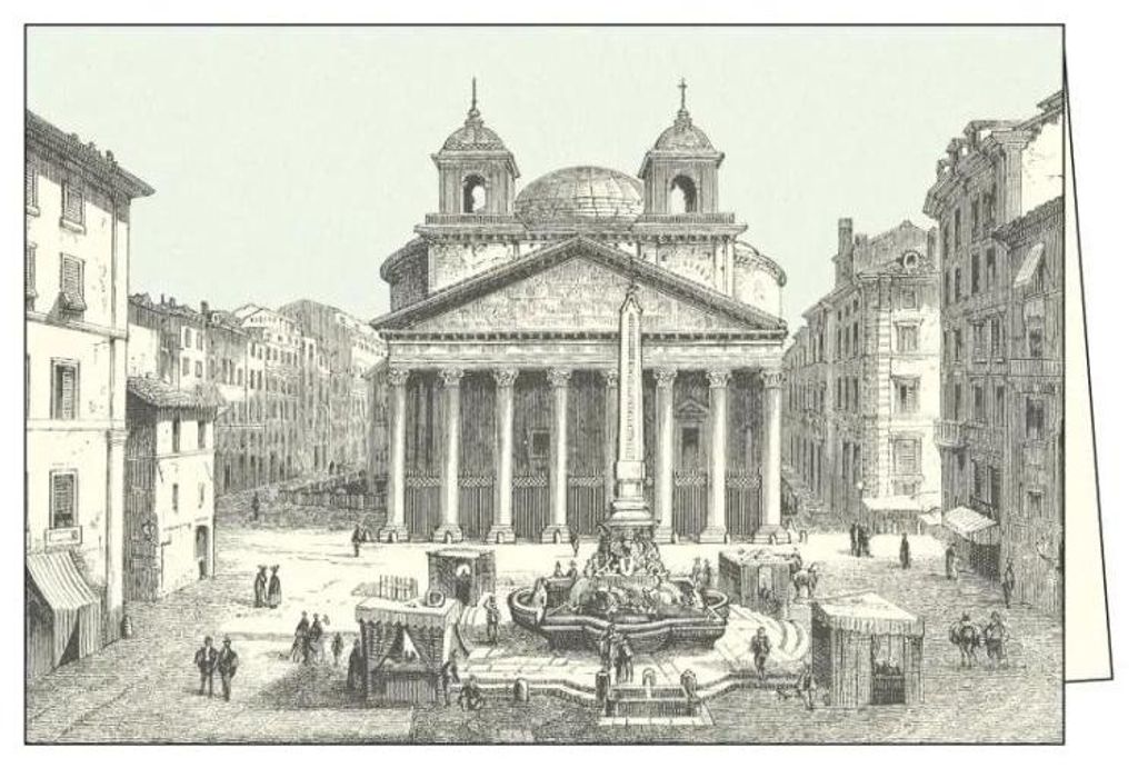 Notizbuch mit Umschlag ITW 001 Roma Piazza della Rotonda – Rossi