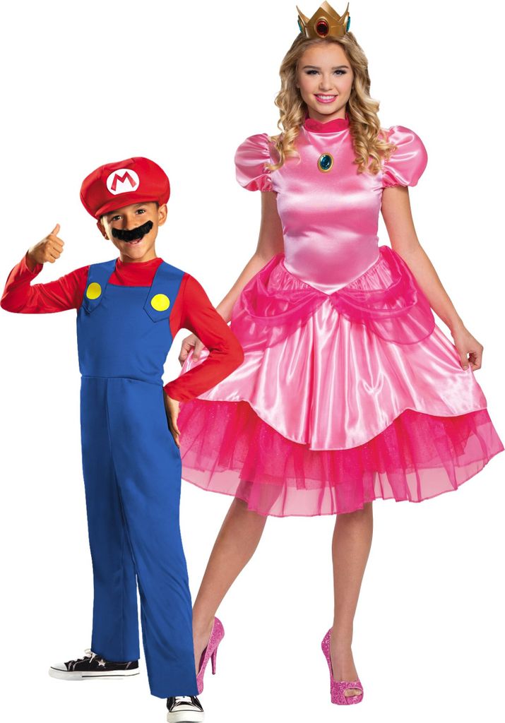 Nintendo Mario und Peach Erwachsene und Kind - Produktbild 