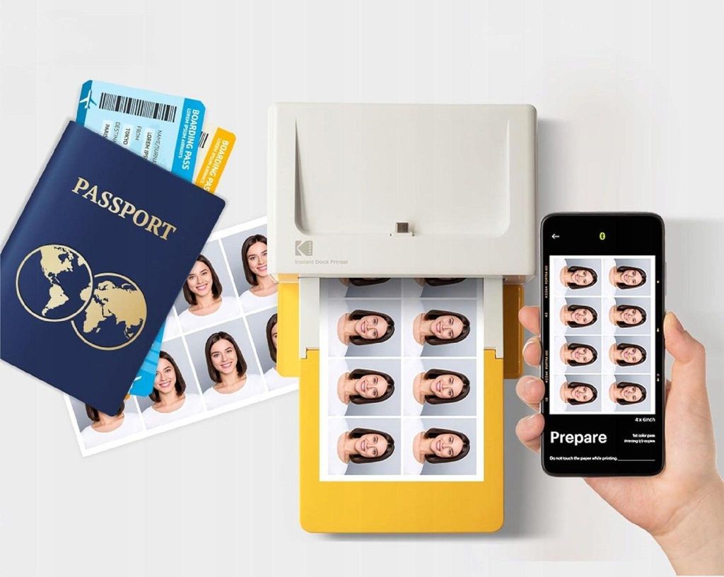 Kodak Dock Plus Fotodrucker, Farbsublimation 10x15cm, inkl. Tasche, kabellos, kompakt, Smartphone-kompatibel