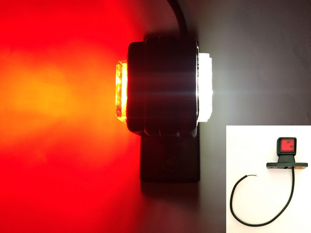 LED Umrissleuchte Begrenzungsleuchte Anhänger Trailer LKW 6 LEDs 12/24V RECHTS