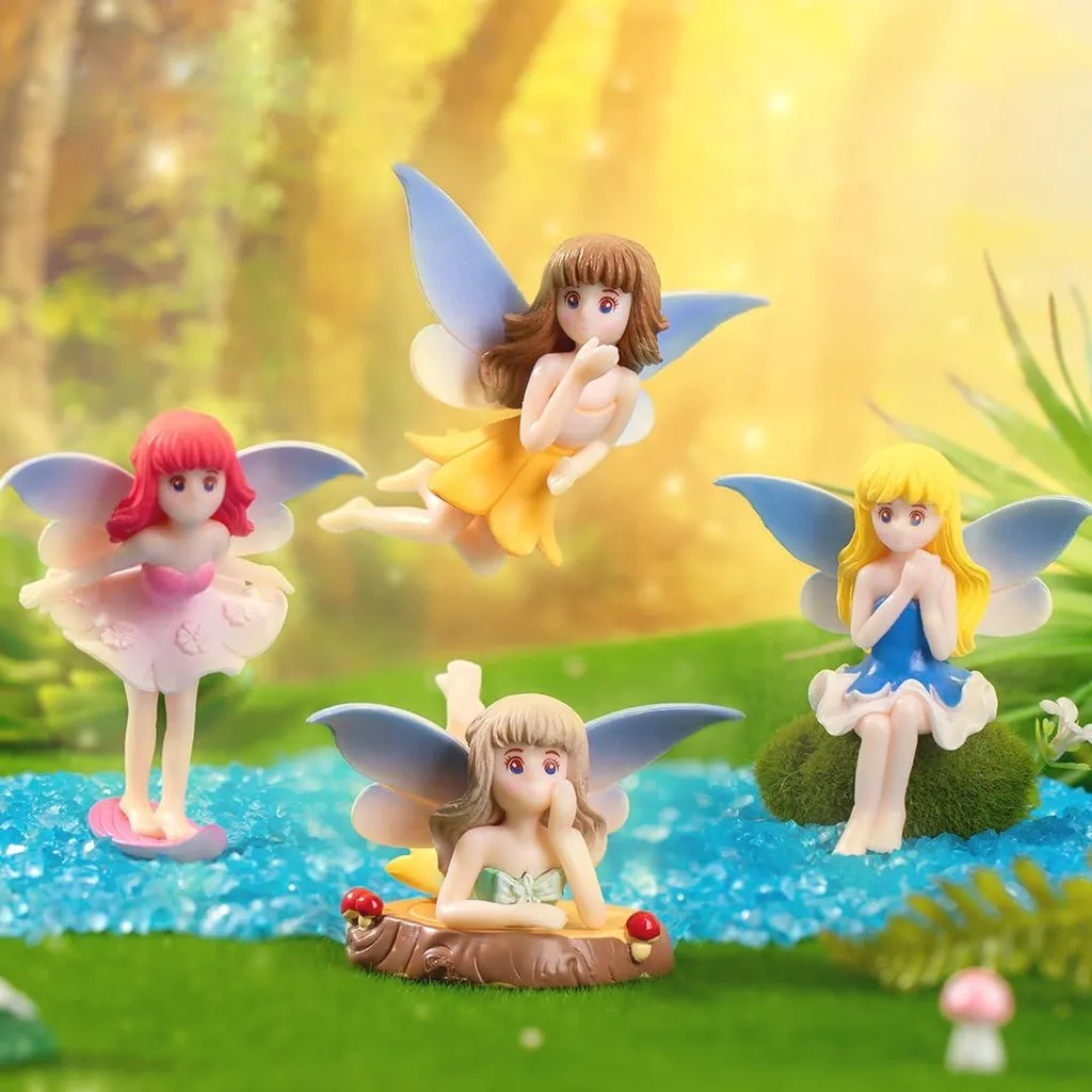 Décorez votre jardin facilement avec ces 4 figurines de fées bleues
