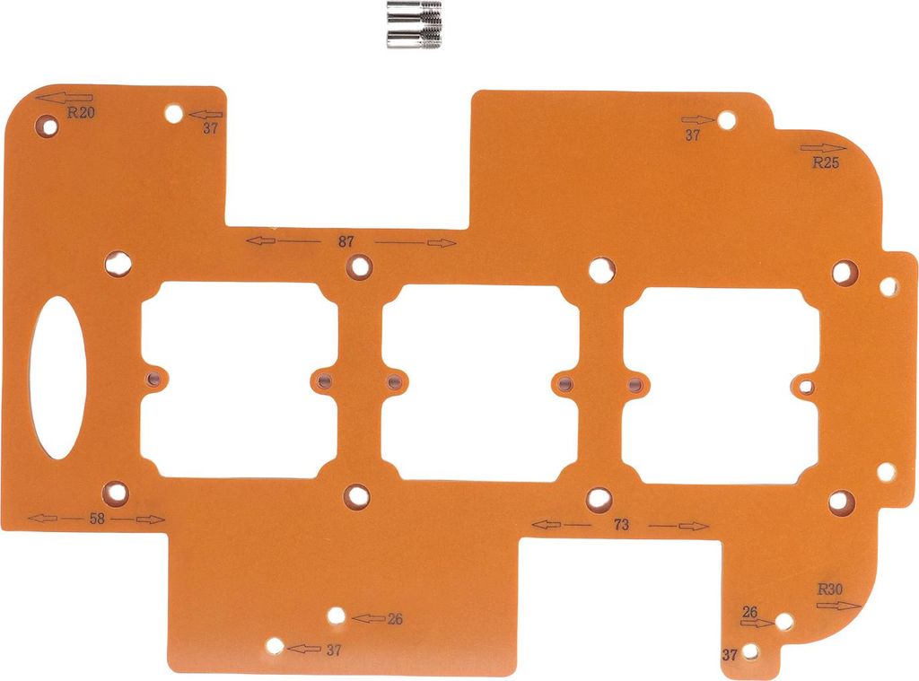 Schrankgrifflose Schlitzvorlage 3-in-1-Design Multifunktionale Einbauschrank-Schlitzvorlage