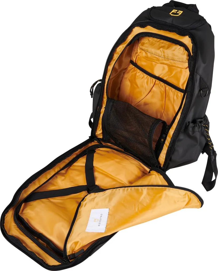 Sac à dos Equestro noir à compartiments multiples haute performance