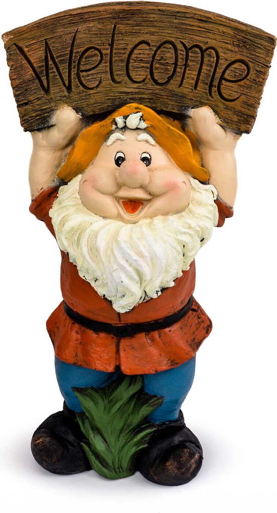 Krasnal ogrodowy "Welcome" - 63,5 cm Zdjęcie produktu 